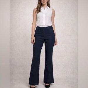 J. CREW Womens City Fit Flare Suit Trousers 100% Cotton size 8